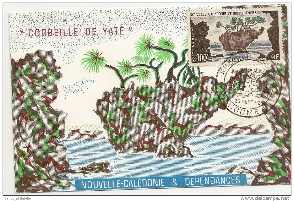 Nouvelle Caledonie Carte Maximum Du PA 71 Corbeille De Yaté  Du 25 Septembre 1962 - Maximumkaarten