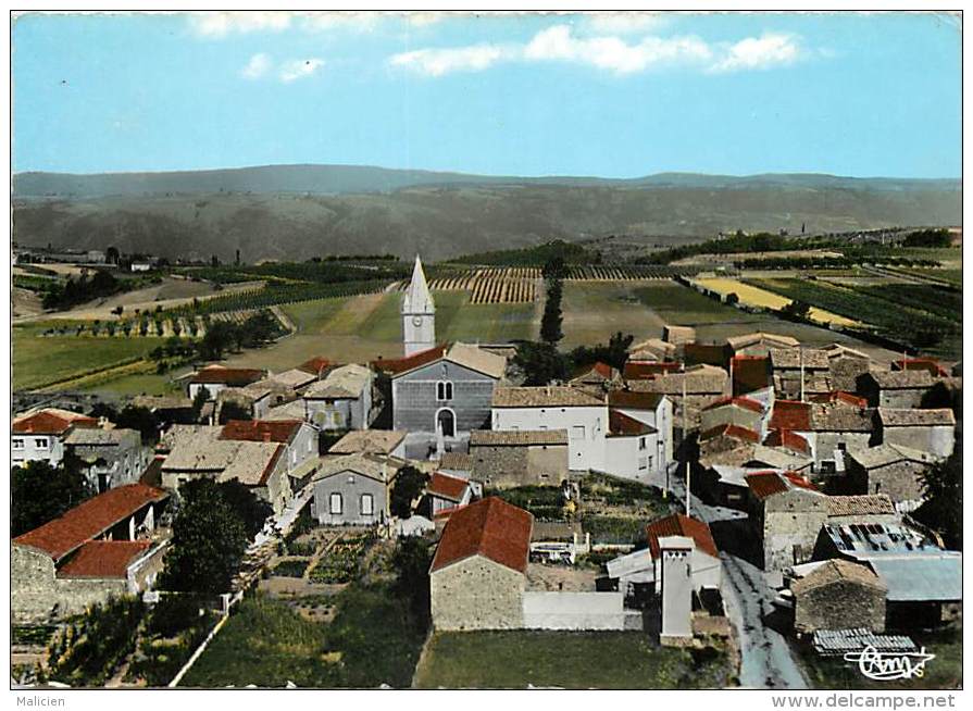 Ardeche -gd Format Div- Ref P281 - Secheras - Vue Generale Aerienne - Carte Bon Etat - - Autres & Non Classés