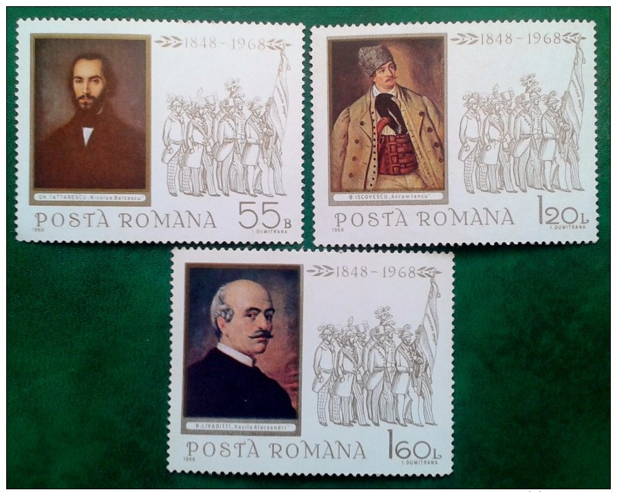 1968 3V. MNH ** NEUF Aniversary Of 1848 Revolution Mi 2694-2696 Sc 2027-2029 - Neufs