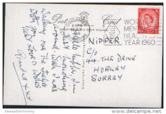 RP Doncaster Christchurch Thorne Road POSTCARD USED 1960SENT TO NIPPER C/O 44 THE DRIVE HORLEY SURREY - Otros & Sin Clasificación