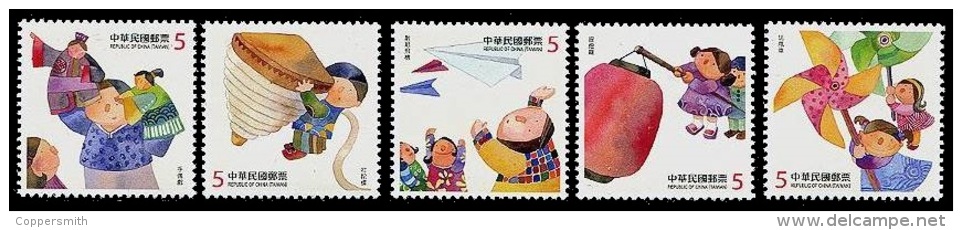 (091-92) Taiwan / ROC / China / Formosa  Children Games / Jeux Enfants / Kinderspiele ** / Mnh Michel 3786-90 - Sonstige & Ohne Zuordnung