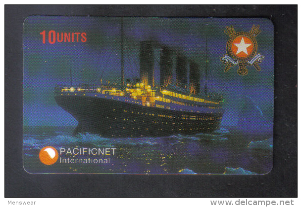 PACIFICNET AUSTRALIA 1998 PHONECARD  ( TITANIC ) LIMITED EDITION CARD NUMBER 16 OF 2000 - Australia