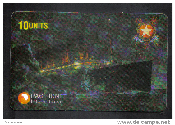 PACIFICNET AUSTRALIA 1998 PHONECARD  ( TITANIC ) LIMITED EDITION CARD NUMBER 5 OF 2000 - Australia