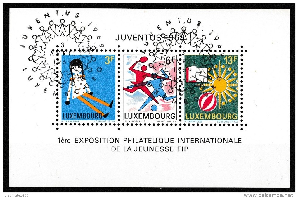 Luxembourg 1969 - Bloc Feuillet N° 8 - Timbres Yvert & Tellier N° 735 à 737 - Blocs & Feuillets