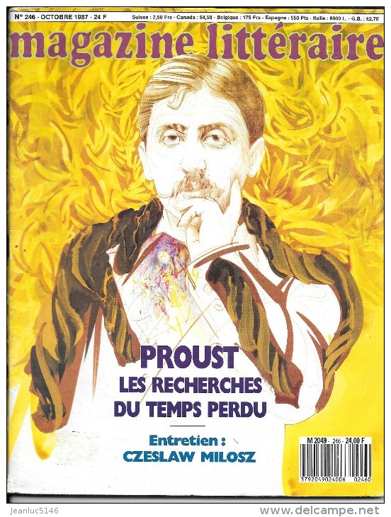 Magazine Littéraire 248 Octobre 1987. Proust. Miloscz. - Autres & Non Classés