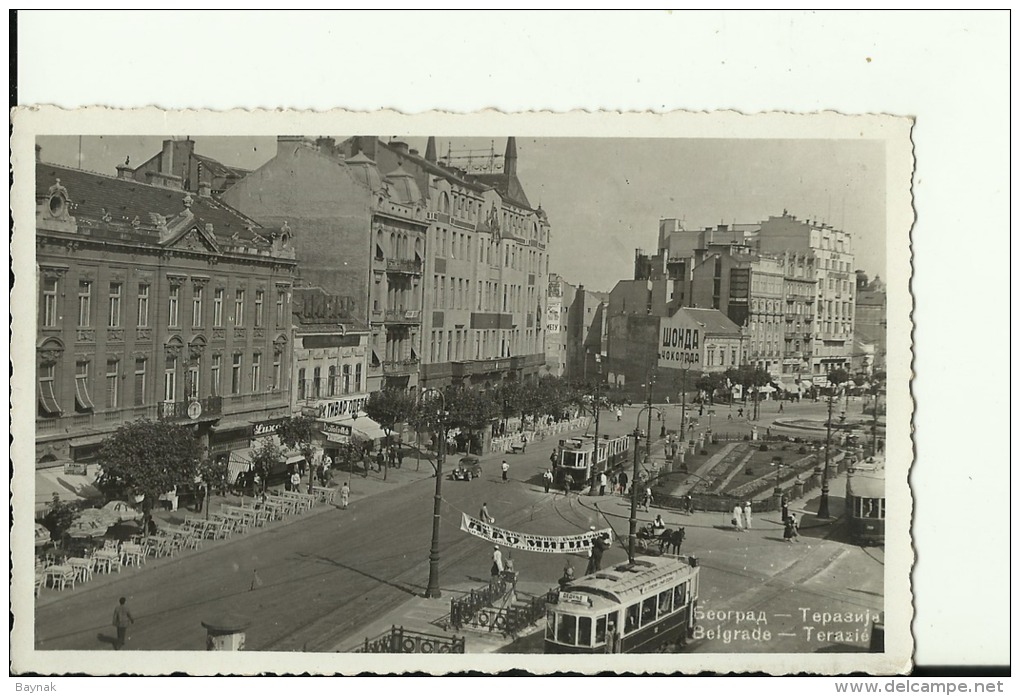 BGD608   --   BEOGRAD  --   TERAZIJE   --   TRAMWAY  --  1936 - Serbie