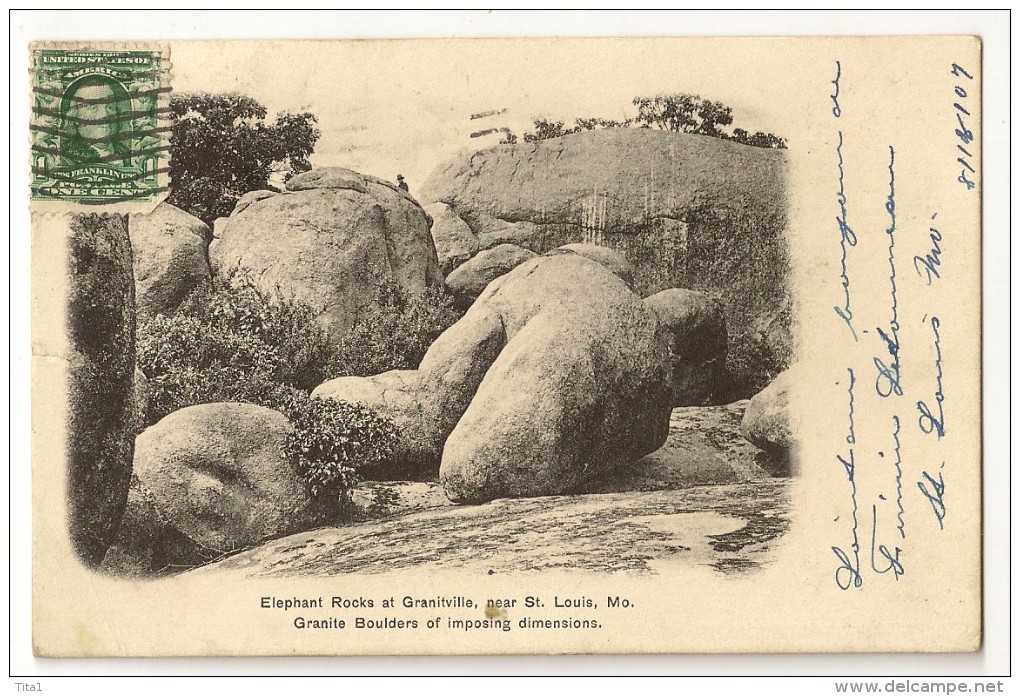 S2682 - Elephant Rocks At Granitville Near St Louis - St Louis – Missouri