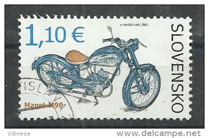 SLOVAKIA 2014 - MOTOCYCLE MANET M90 - USED OBLITERE GESTEMPELT USADO - Used Stamps