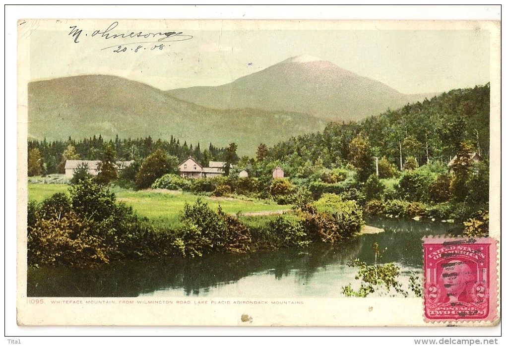 S2694 - Whiteface Mountain From Wilmington Road. Lake Placid. Adirondack Mountains - Adirondack