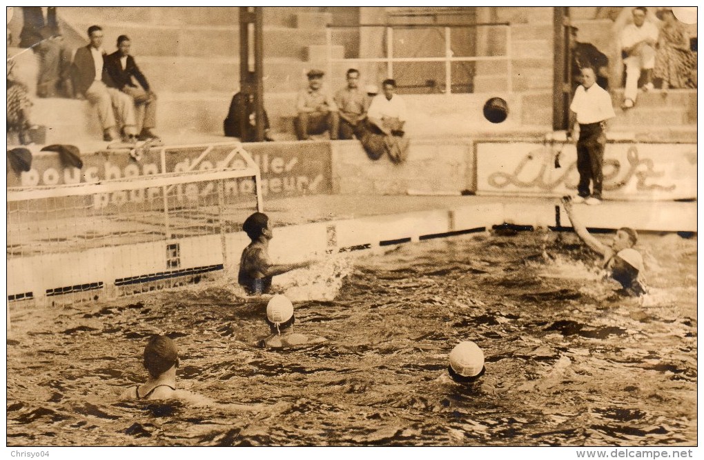 51Au   Grande Photo Natation Cercle Des Nageurs De Marseille Match De Water Polo - Natation