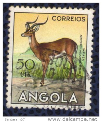 Angola 1953 Oblitéré Rond Used Animaux Sauvages Faune Impala - Angola