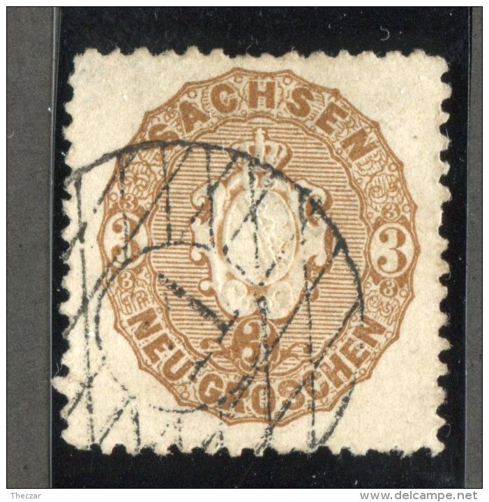 GS-1023  Saxony 1864  Michel #18a  (o)  Scott #19a  ~ Offers Welcome! ~ - Saxony