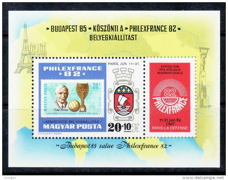 HUNGARY 1982 MICHEL BL.157A  MNH - Ungebraucht