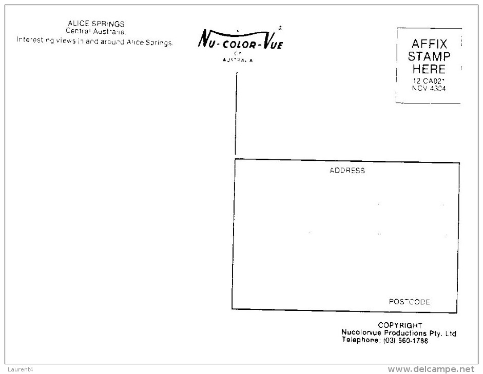 (98 PF) Australia - NT - Alice Springs - Alice Springs