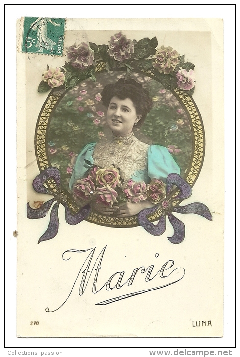 Cp, Prénom, Marie, Voyagée 1910 ? - Nomi
