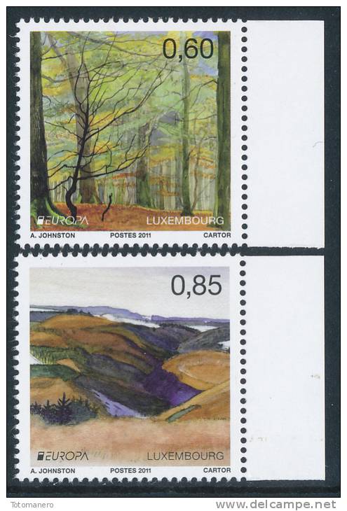 LUXEMBOURG/Luxemburg, EUROPA 2011 "Forests" Set Of 2v** - 2011