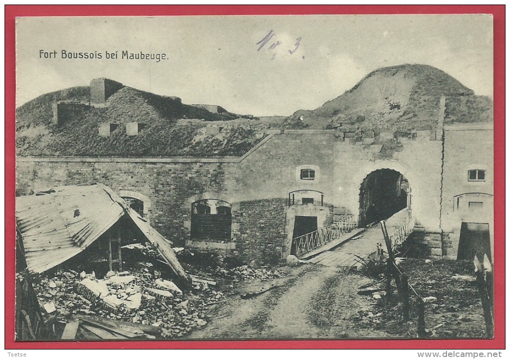 Fort Boussois Bei Maubeuge - Edition Allemande ( Voir Verso ) - Maubeuge