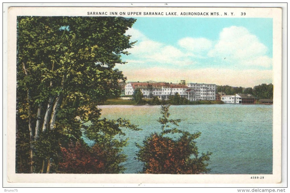 Saranac Inn On Upper Saranac Lake, Adirondack Mts., N.Y. - Adirondack