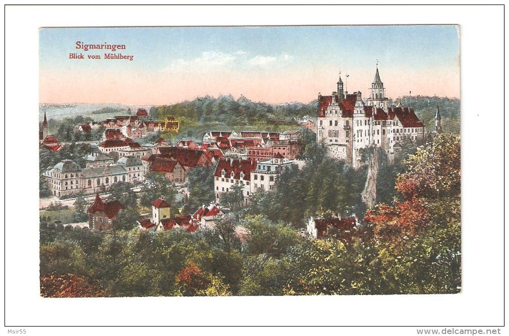 CPA - DEUTSCHLAND --  SIGMARINGEN : Blick Von Mühlberg . - Sigmaringen