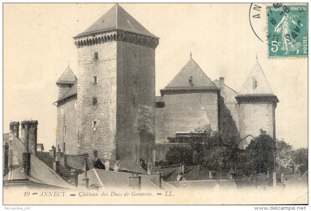 Annecy  Le Chateau Desc Dues Genevois 1910 - Annecy