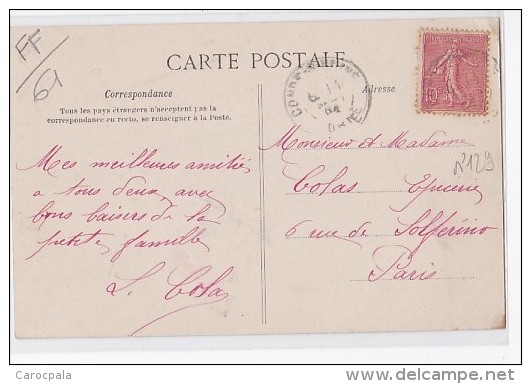 Carte 1904 CONDE SUR HUISNE / LA GARE - VUE INTERIEURE - Sonstige & Ohne Zuordnung