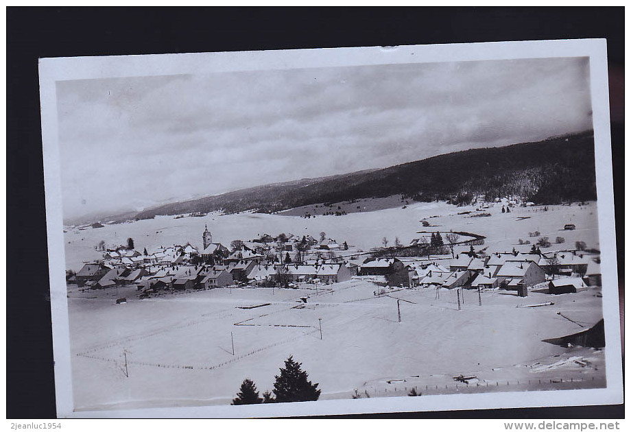 MOUTHE SOUS LA NEIGE PHOTO CARTE 1945 - Mouthe