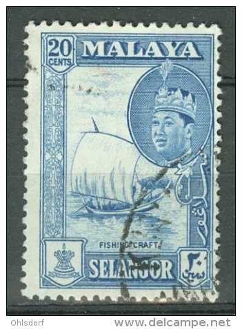 MALAYA - SELANGOR 1961-62: ISC 141 / YT 85 / Sc 120 / SG 135 / Mi 96, O - FREE SHIPPING ABOVE 10 EURO - Selangor