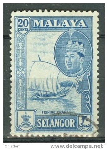 MALAYA - SELANGOR 1961-62: ISC 141 / YT 85 / Sc 120 / SG 135 / Mi 96, O - FREE SHIPPING ABOVE 10 EURO - Selangor