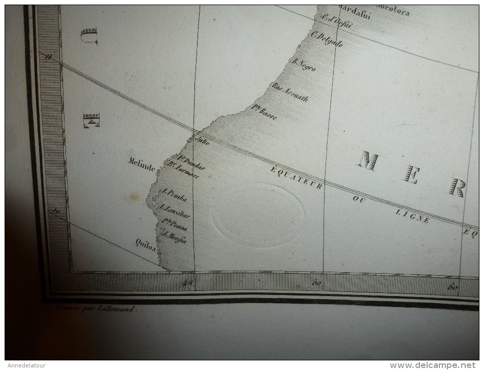 1830 Carte De L' ASIE, Par Lapie 1er Géographe Du Roi, Gravure Lallemand,Chez Eymery Fruger & Cie - Geographical Maps