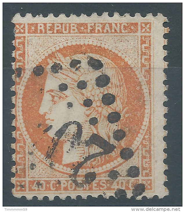 Lot N°27739     Variété/n°38, Oblit GC, Filet NORD, Piquage - 1870 Siege Of Paris