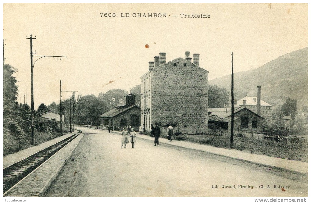 CPA 63 LE CHAMBON TRABLAINE 1912 - Autres & Non Classés