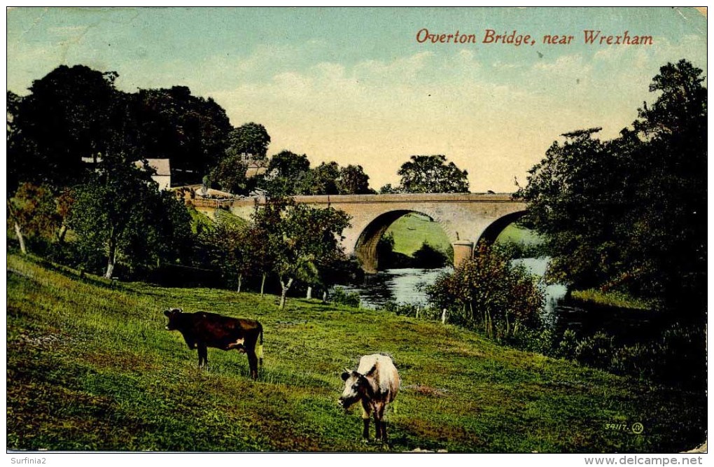 CLWYD - OVERTON BRIDGE NEAR WREXHAM 1914 Clw285 - Flintshire