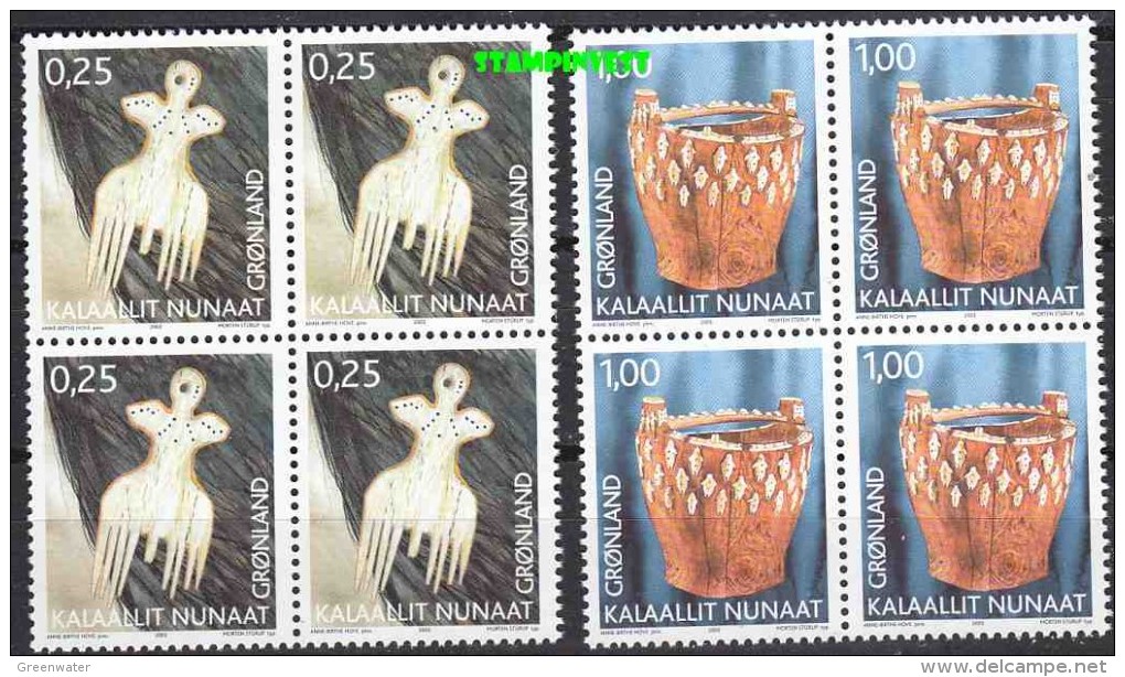 Greenland 2003 Cultural Heritage 2v Bl Of 4 ** Mnh (20244) - Nuevos