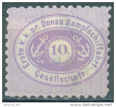 AUSTRIA DDSG DONAU - 1866 - MH/* - Yv 2 Mi 2 - Lot 11520 - UN PEU AMINCI - BAD HINGED - Levant Autrichien
