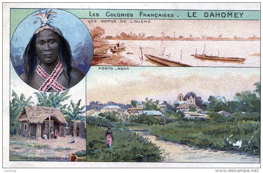 Les Colonies Francaises. Le Dahomey. Pubblicitaria Di Chocolats & The De La Cie. Coloniale - Dahomey