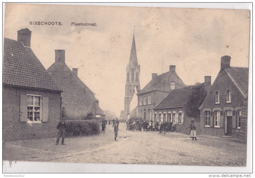 BIXSCHOOTE / BIKSCHOTE : Plaatstraat - Langemark-Poelkapelle