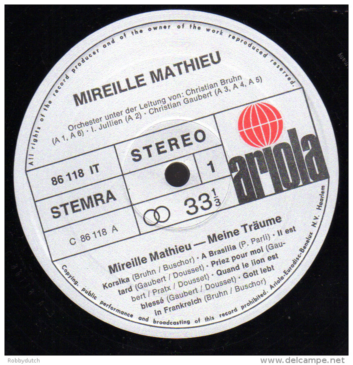 * LP *  MIREILLE MATHIEU - MEINE TRÄUME (Holland 1972 EX-!!!) - Disco, Pop