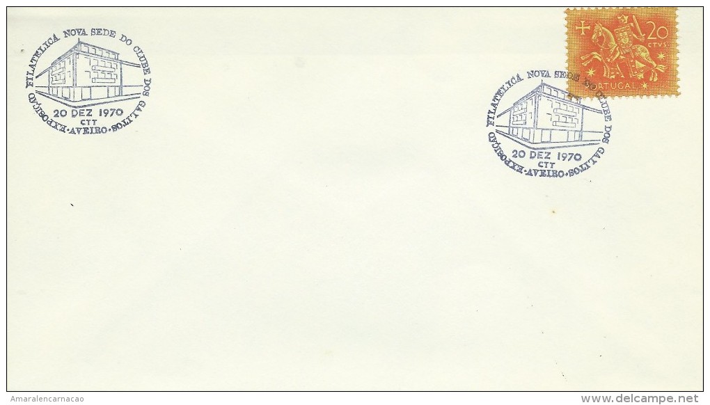 TIMBRES - STAMPS - MARCOPHILIE - PORTUGAL - CACHET EXPOSITION PHILATELIQUE NOUVEAU SIÉGE DES GALITOS - AVEIRO - Postal Logo & Postmarks