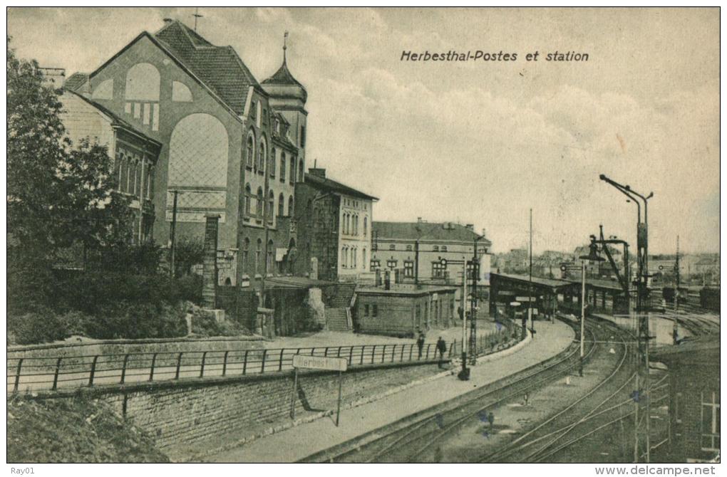 BELGIQUE - LIEGE - LONZEN - HERBESTHAL - Postes Et Station. - Lontzen