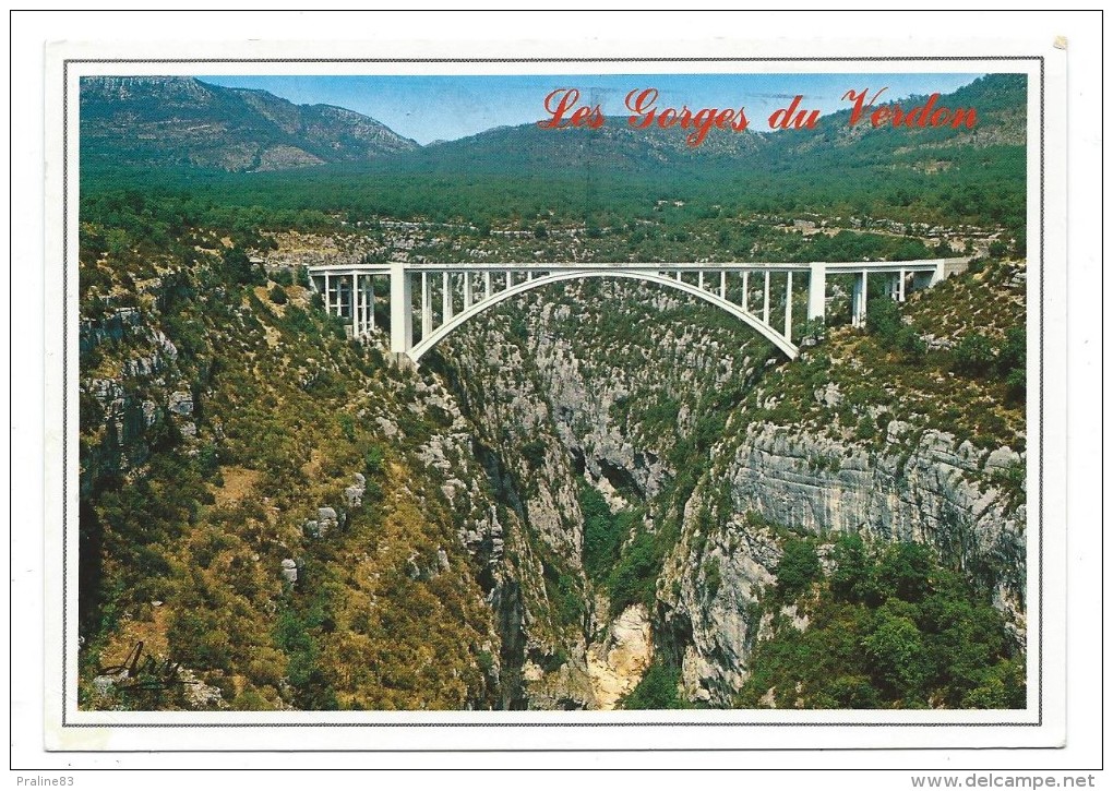 LES GORGES PITTORESQUES DU VERDON, LE PONT SUR L' ARTUBY -Comps Sur Artuby -Var (83) -Circulé - Comps-sur-Artuby