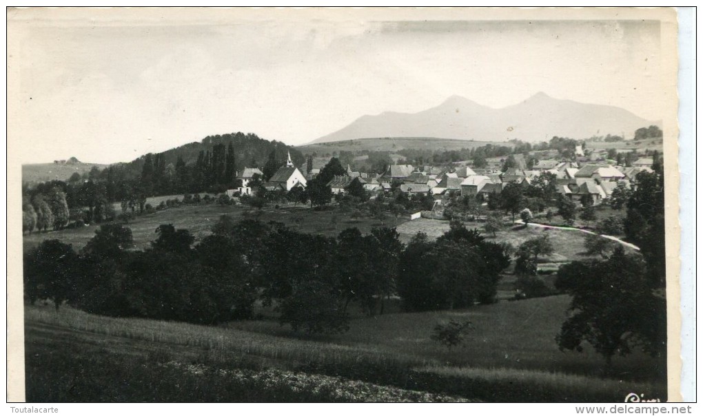 CPSM 38 CLELLES VUE GENERALE AU FOND LES MONTAGNES DU DEVOLUY ET DE LUS 1948 - Clelles