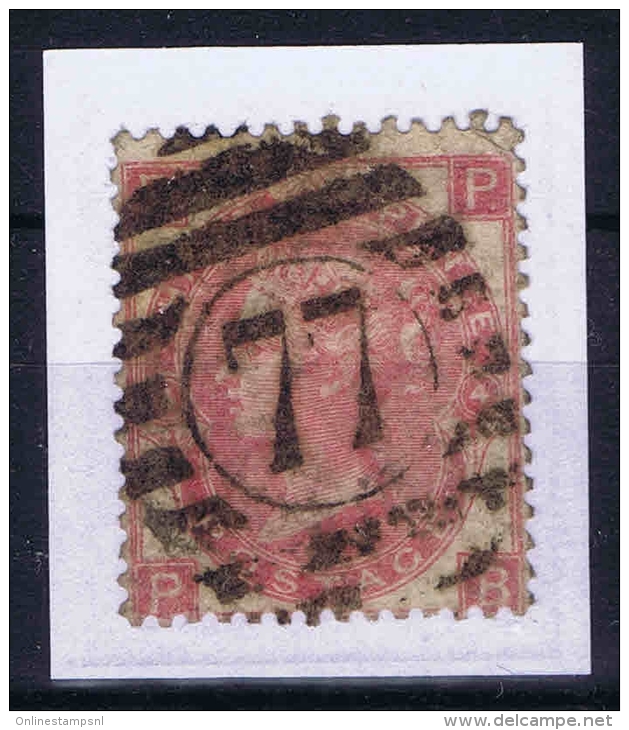 UK SG 92 3d Rose Very Fine Used  77 Numeral - Oblitérés