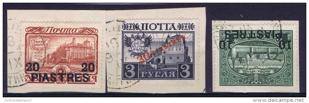 Russia: Levant Mi Nr 72 - 74  Used Op Part Letters - Levant