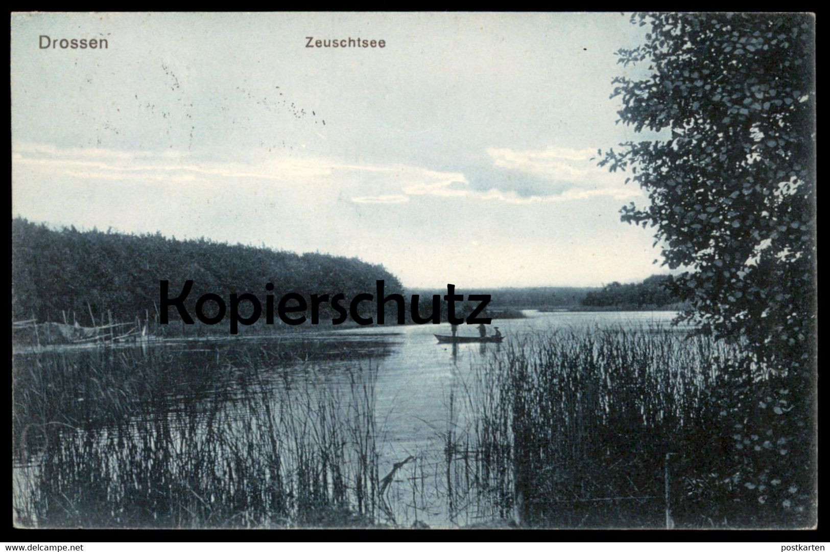 ALTE POSTKARTE DROSSEN ZEUSCHTSEE OSNO LUBUSKIE Czyste Wielki Slubicki Brandenburg Neumark Polska Poland Polen Postcard - Neumark