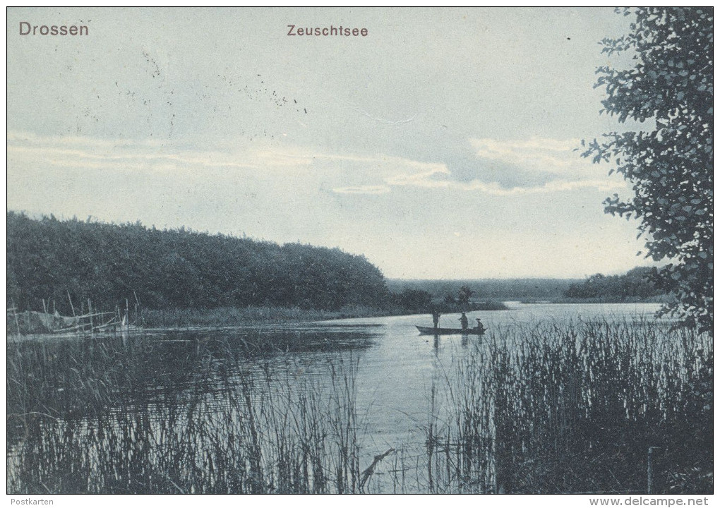 ALTE POSTKARTE DROSSEN ZEUSCHTSEE OSNO LUBUSKIE Czyste Wielki Slubicki Brandenburg Neumark Polska Poland Polen Postcard - Neumark