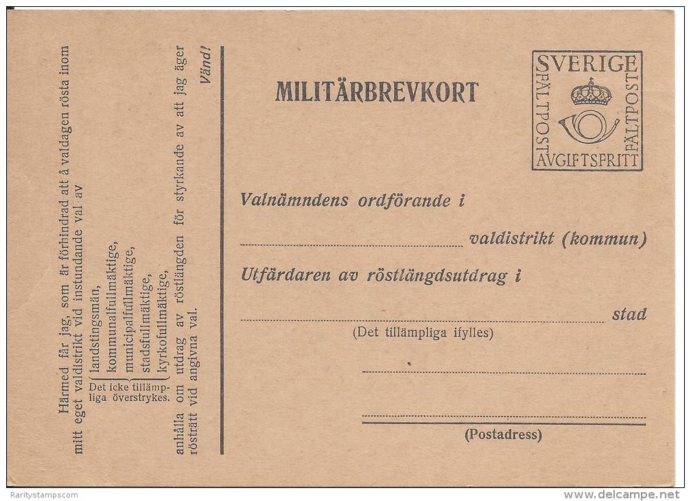 SWEDEN MILITARY POSTCARD - Militares