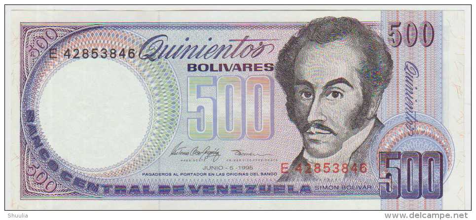 Venezuela 500 Bolivares 1995 Pick 67e UNC - Venezuela