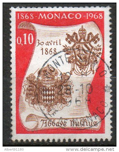 MONACO  Armes De Charles III Et Pie IX 1968  N° 744 - Oblitérés