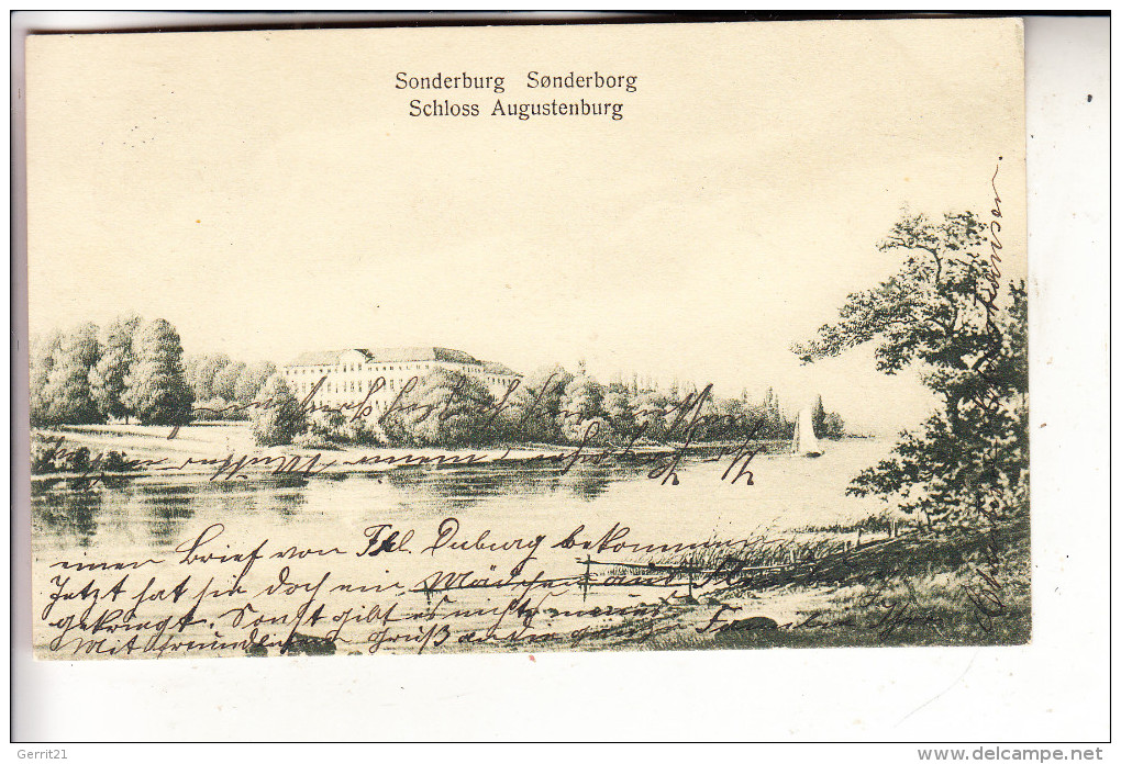 DK 6400 SONDERBORG / SONDERBURG, Schloss Augustenburg, 1911 - Nordschleswig