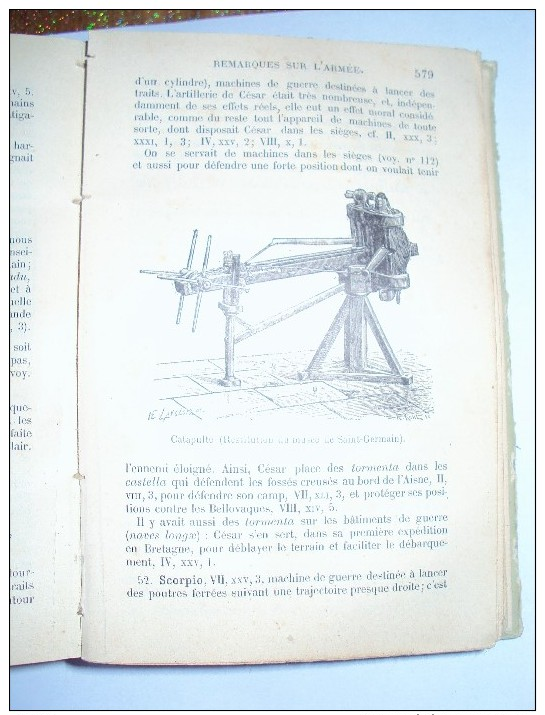 Commentaires sur la guerre des Gaules Jules César par BENOIST ET DOSSON, 1893 Hachette & Cie